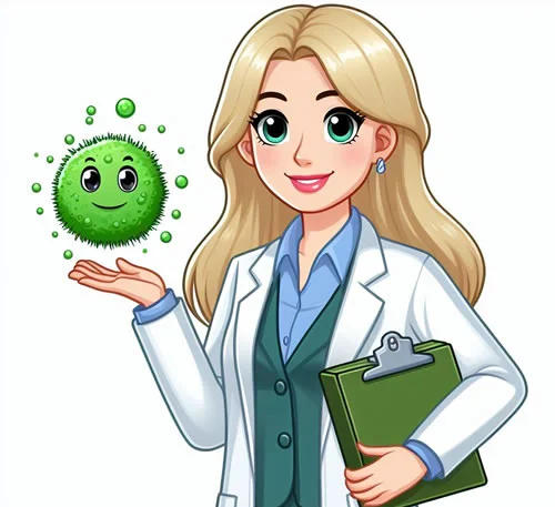 Lady Doctor with Mold Icon