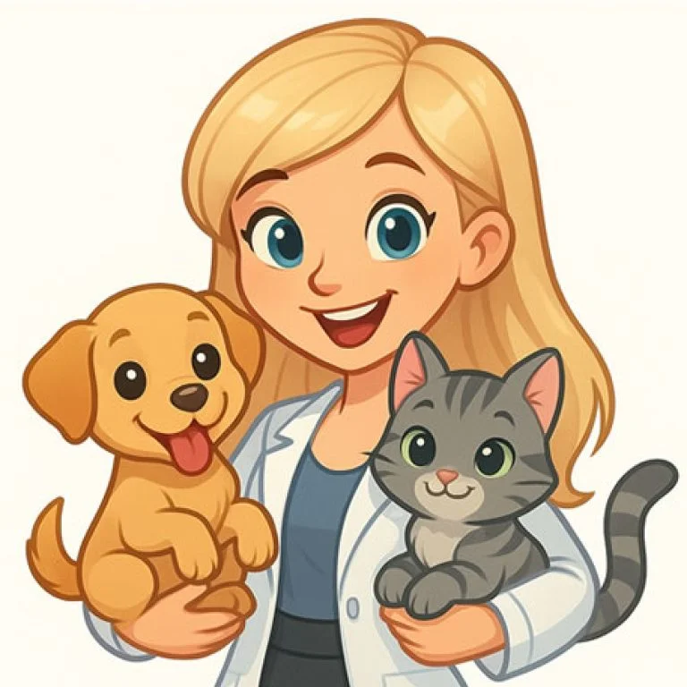 Doctor holding a pet during a home health inspection